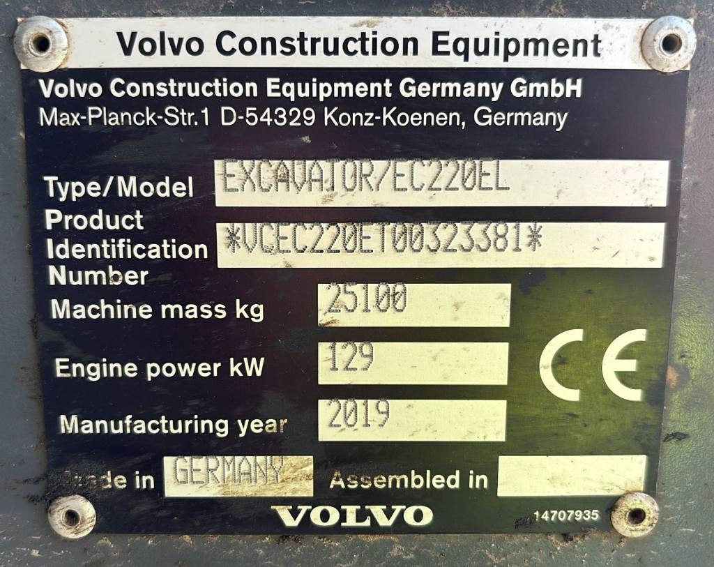 Volvo EC 220 EL (new undercarriage/comes with bucket) - Rupsgraafmachine: afbeelding 2 Volvo EC 220 EL (new undercarriage/comes with bucket) - Rupsgraafmachine: afbeelding 2