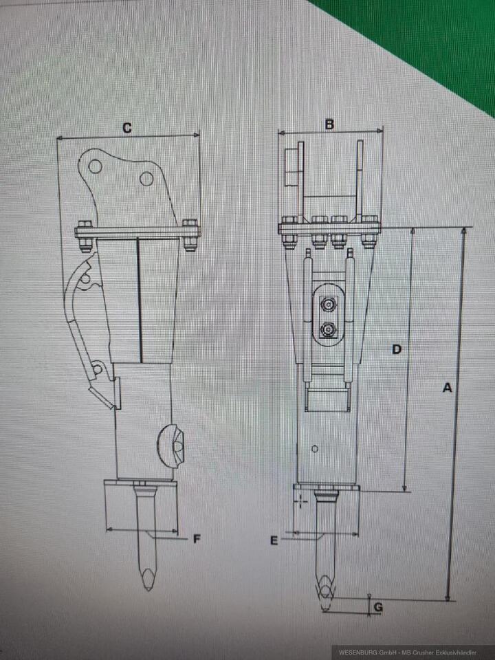 Montabert Hydraulikhammer SD8 Trägerklasse: 1,0 - 1,7 t - Hydraulische hamer voor Bouwmachine: afbeelding 4 Montabert Hydraulikhammer SD8 Trägerklasse: 1,0 - 1,7 t - Hydraulische hamer voor Bouwmachine: afbeelding 4