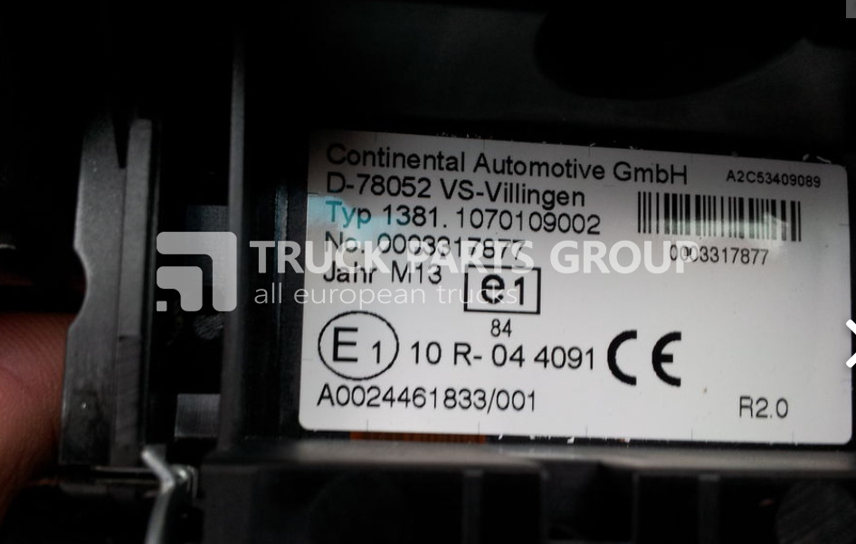 MERCEDES-BENZ Actros, Atego tachograph, 1381 type, 0024461833, 0014464033, 001 tachograph - Tachograph voor Vrachtwagen: afbeelding 2 MERCEDES-BENZ Actros, Atego tachograph, 1381 type, 0024461833, 0014464033, 001 tachograph - Tachograph voor Vrachtwagen: afbeelding 2
