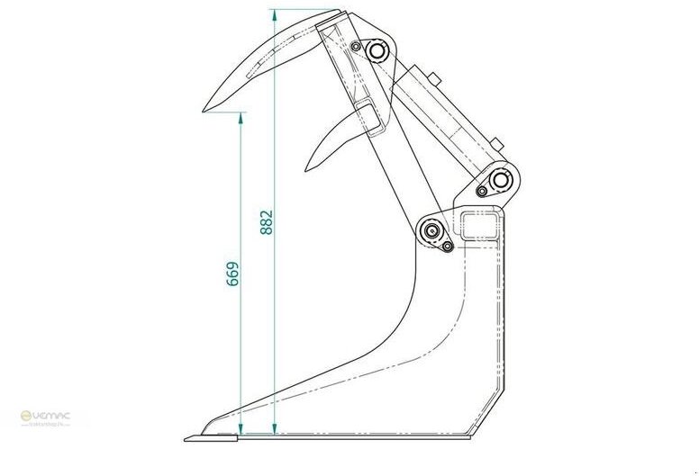 Vemac Krokodilschaufel 90 cm Kroko Schaufel Avant Multione Hoflader NEU - Silo materieel: afbeelding 4 Vemac Krokodilschaufel 90 cm Kroko Schaufel Avant Multione Hoflader NEU - Silo materieel: afbeelding 4