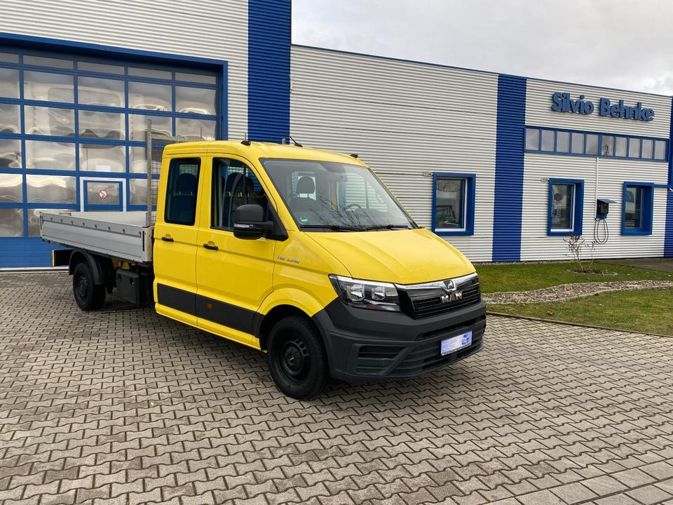 MAN TGE 3.140 Doka Pritsche Lang *STANDHZG* AHK*HECKANTRIEB*1.HAND*INKL.19% MWST*SOFORT!* - Bestelwagen open laadbak, Bestelwagen met dubbele cabine: afbeelding 1 MAN TGE 3.140 Doka Pritsche Lang *STANDHZG* AHK*HECKANTRIEB*1.HAND*INKL.19% MWST*SOFORT!* - Bestelwagen open laadbak, Bestelwagen met dubbele cabine: afbeelding 1