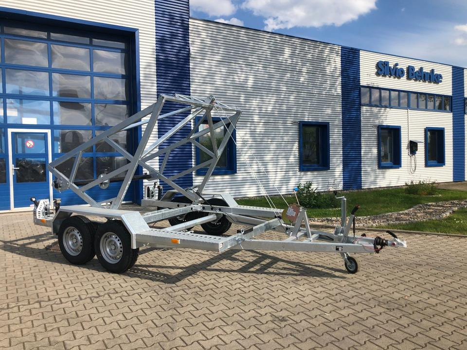 Haspelwagen Vermietung / Kabelanhänger 3000KG / Nutzlast 2322KG / Kabeltrommel-Anhänger / Glasfaser/ 1 Woche: afbeelding 9