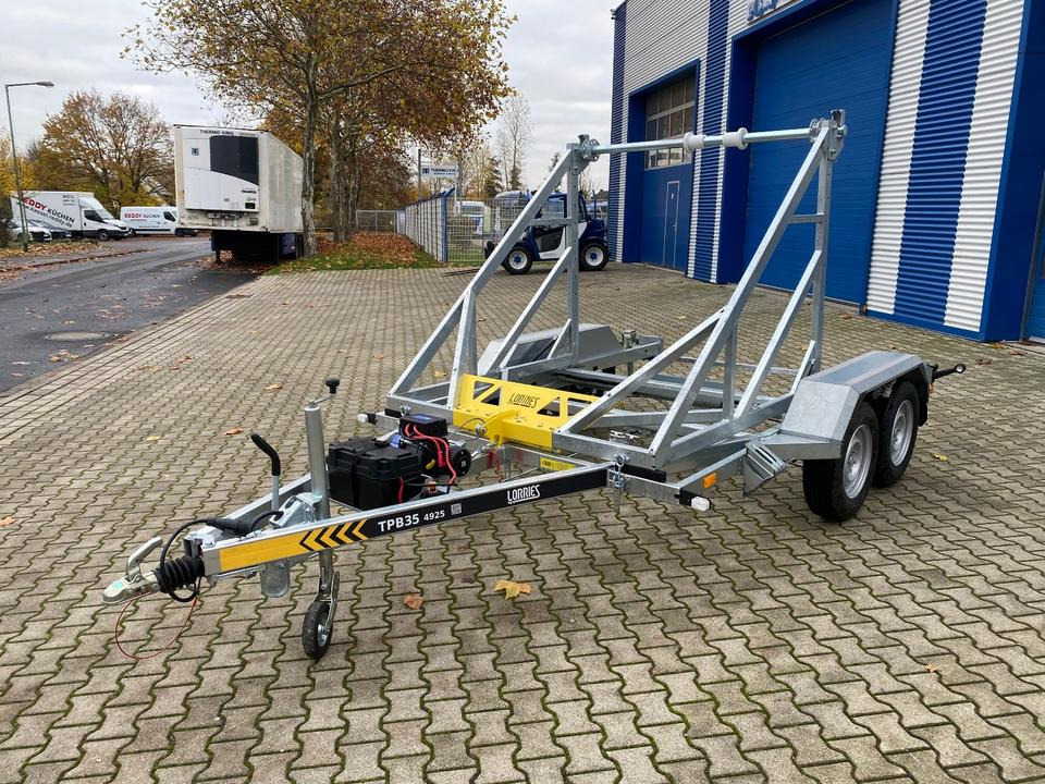 Vermietung / Kabelanhänger 3500KG E-Winde / Nutzlast 2825KG / Kabeltrommel-Anhänger / Glasfaser/ 3 Tage - Haspelwagen: afbeelding 3 Vermietung / Kabelanhänger 3500KG E-Winde / Nutzlast 2825KG / Kabeltrommel-Anhänger / Glasfaser/ 3 Tage - Haspelwagen: afbeelding 3