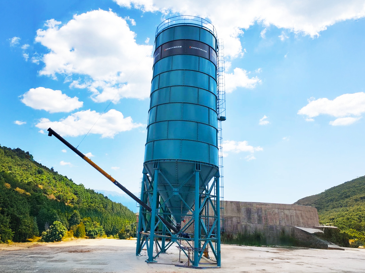 Constmach Silo à Ciment d'une Capacité de 500 Tonnes - Cement silo: afbeelding 1 Constmach Silo à Ciment d'une Capacité de 500 Tonnes - Cement silo: afbeelding 1
