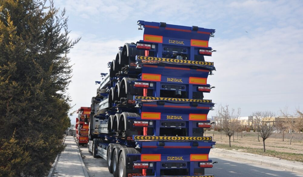 Containertransporter/ Wissellaadbak oplegger voor het vervoer van containers Özgül SKELATAL CONTAINER CHASSIS: afbeelding 9
