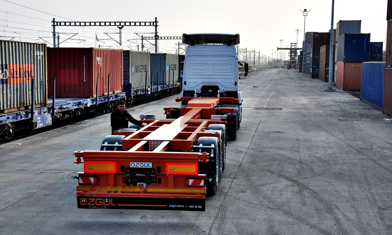 Nieuw Containertransporter/ Wissellaadbak oplegger voor het vervoer van containers Özgül TELESCOBIC HIGH CUBE CONTAINER CHASSIS: afbeelding 8