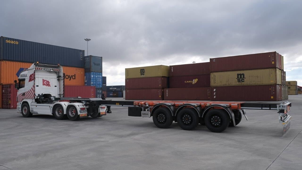 Nieuw Containertransporter/ Wissellaadbak oplegger voor het vervoer van containers Özgül TELESCOBIC HIGH CUBE CONTAINER CHASSIS: afbeelding 6