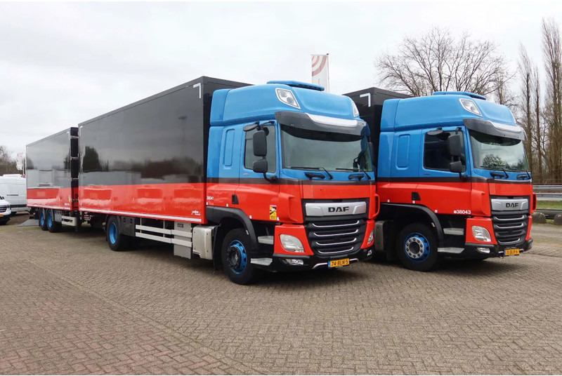 DAF CF 410 Bakwagen+Trailer met klep 2.000 kg. 6 Stuks in voorraad. Price 49.500,-- euro netto. - Bakwagen: afbeelding 2 DAF CF 410 Bakwagen+Trailer met klep 2.000 kg. 6 Stuks in voorraad. Price 49.500,-- euro netto. - Bakwagen: afbeelding 2