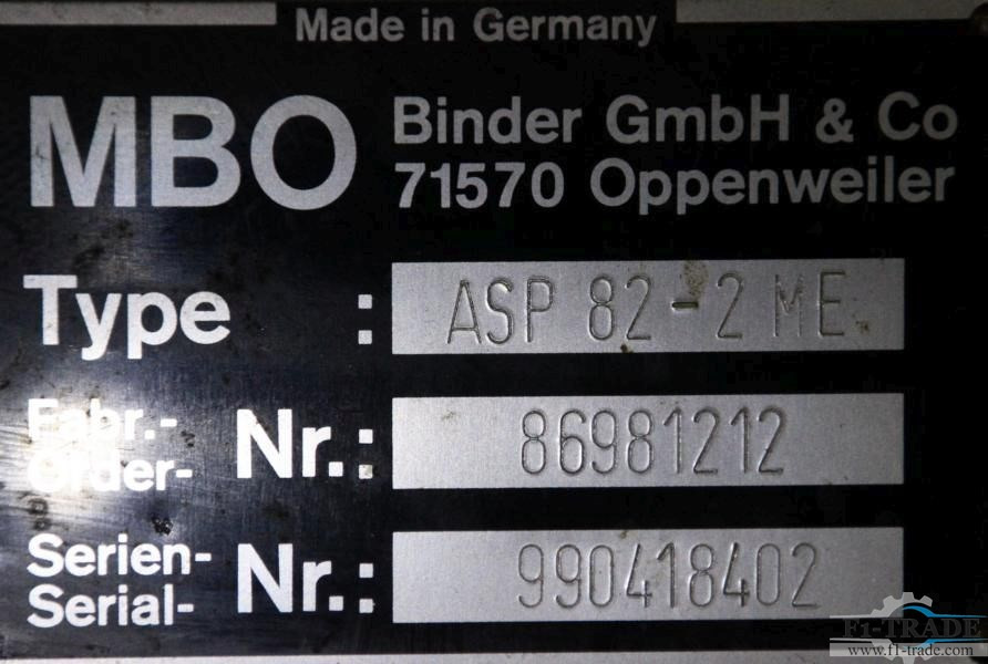 MBO ASP 82 - 2 ME - Drukmachine: afbeelding 2 MBO ASP 82 - 2 ME - Drukmachine: afbeelding 2