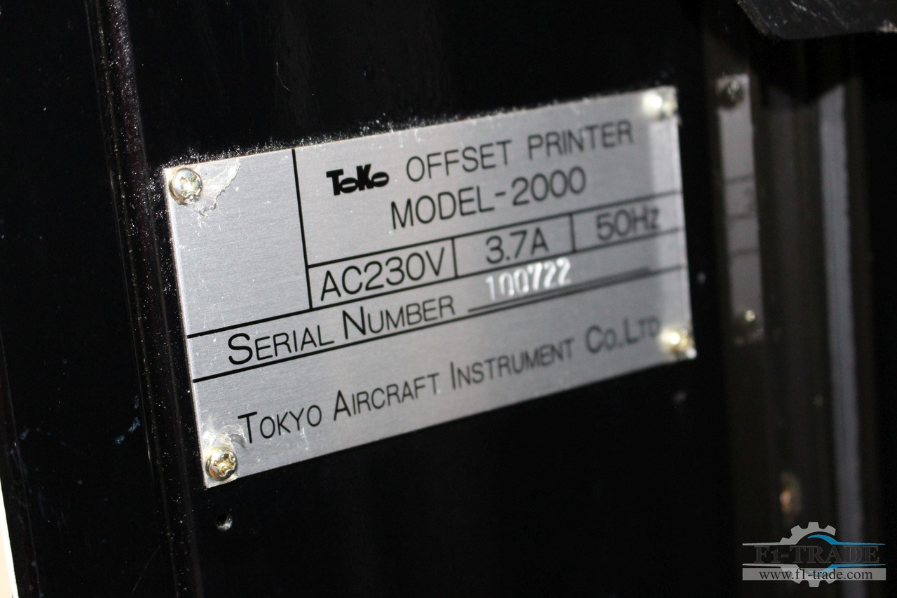 Offset drukpers TOKO 2000: afbeelding 6 Offset drukpers TOKO 2000: afbeelding 6