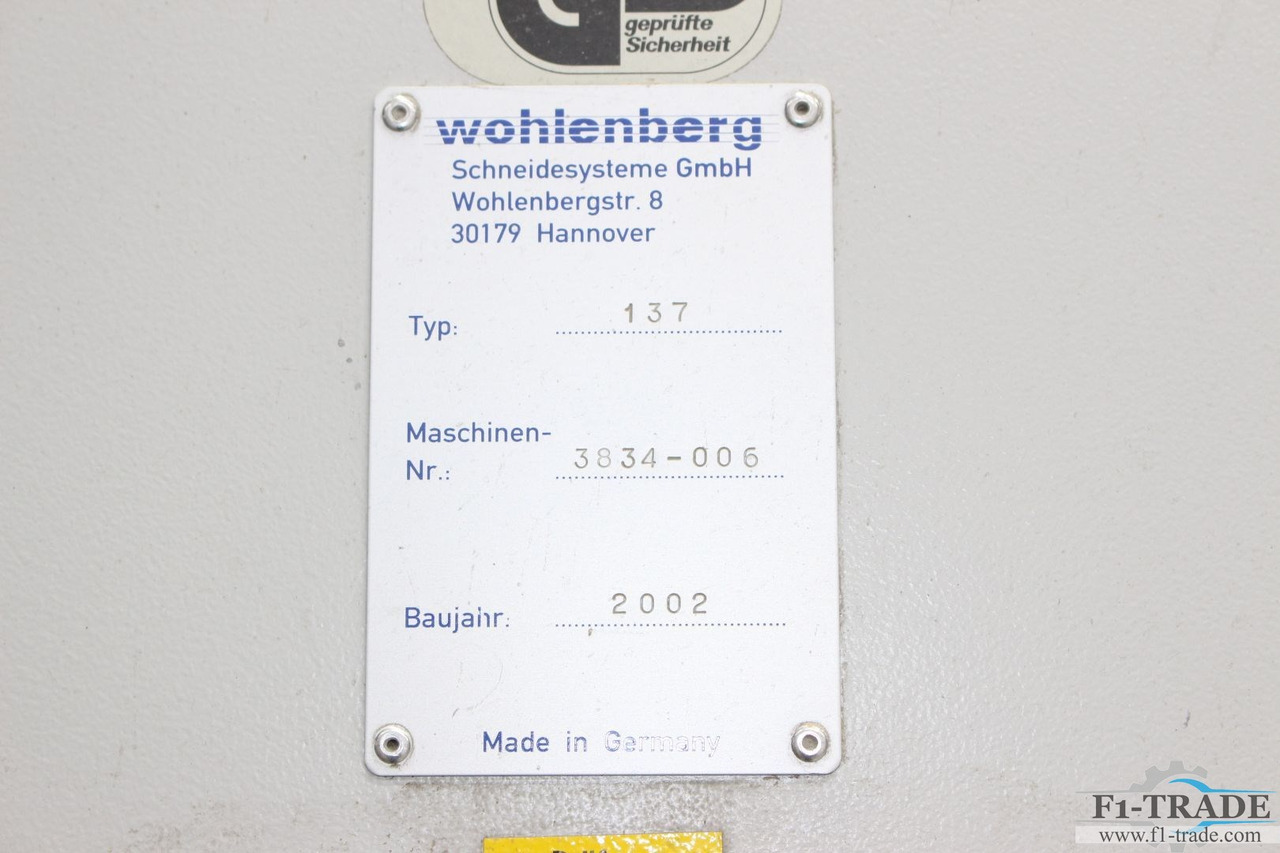 Wohlenberg 137 CUT-Tec - Papiersnijmachine: afbeelding 5 Wohlenberg 137 CUT-Tec - Papiersnijmachine: afbeelding 5