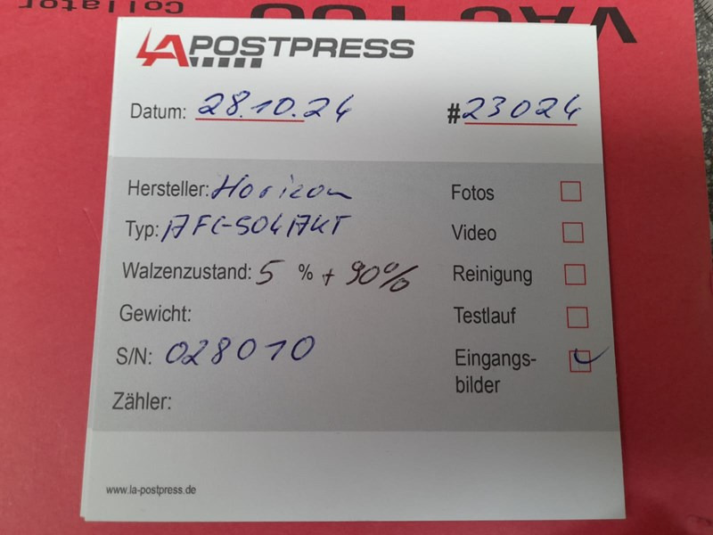 Horizon AFC-504 AKT | folder | 4 | 2001 - Vouwmachine: afbeelding 2 Horizon AFC-504 AKT | folder | 4 | 2001 - Vouwmachine: afbeelding 2