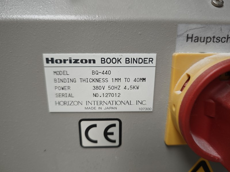 Horizon BQ-440 - Inbindmachine: afbeelding 3 Horizon BQ-440 - Inbindmachine: afbeelding 3