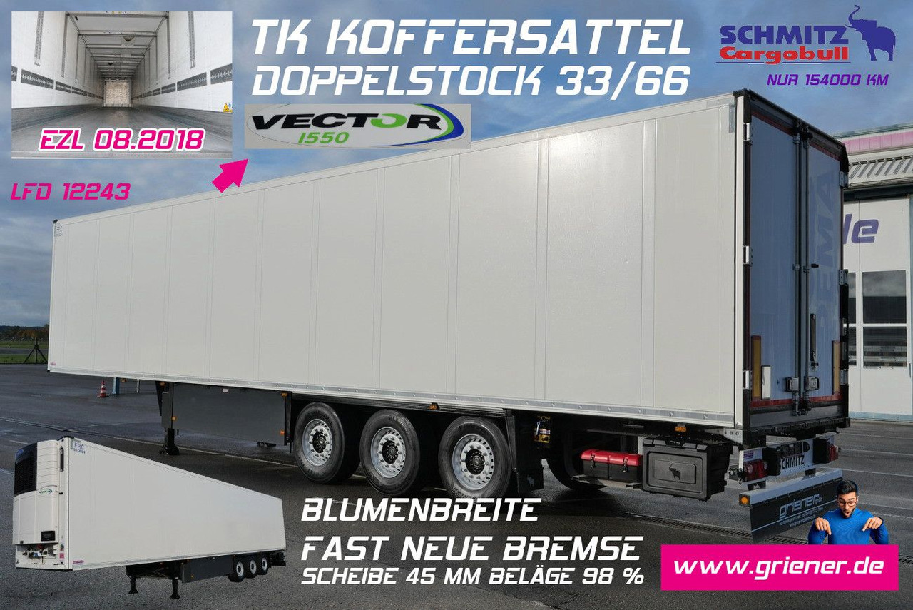 Schmitz Cargobull SKO 24/CARRIER 1550 VECTOR /DOPPELSTOCK /BLUMEN/ - Gesloten oplegger: afbeelding 1 Schmitz Cargobull SKO 24/CARRIER 1550 VECTOR /DOPPELSTOCK /BLUMEN/ - Gesloten oplegger: afbeelding 1
