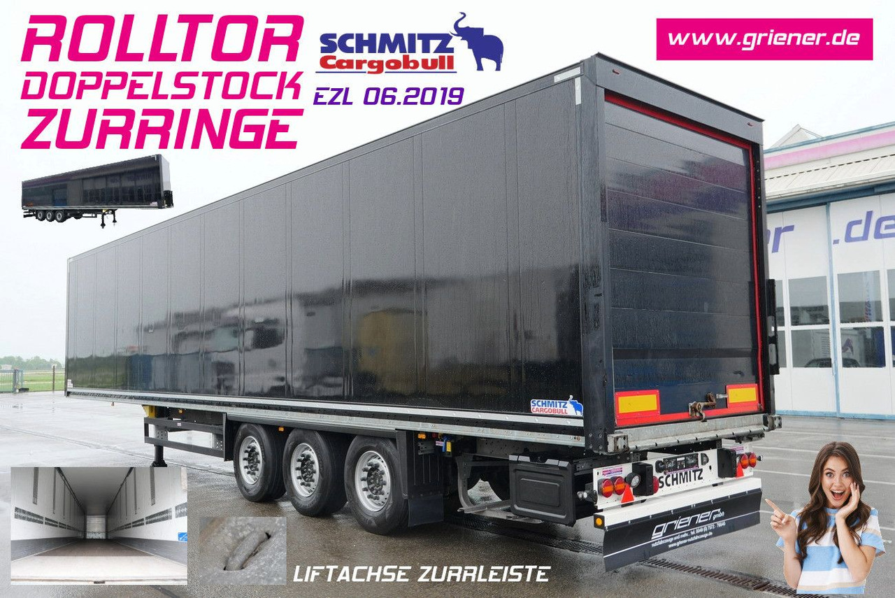 Schmitz Cargobull SKO 24 / ROLLTOR /DOPPELSTOCK / ZURRLEISTE/LIFT - Gesloten oplegger: afbeelding 1 Schmitz Cargobull SKO 24 / ROLLTOR /DOPPELSTOCK / ZURRLEISTE/LIFT - Gesloten oplegger: afbeelding 1