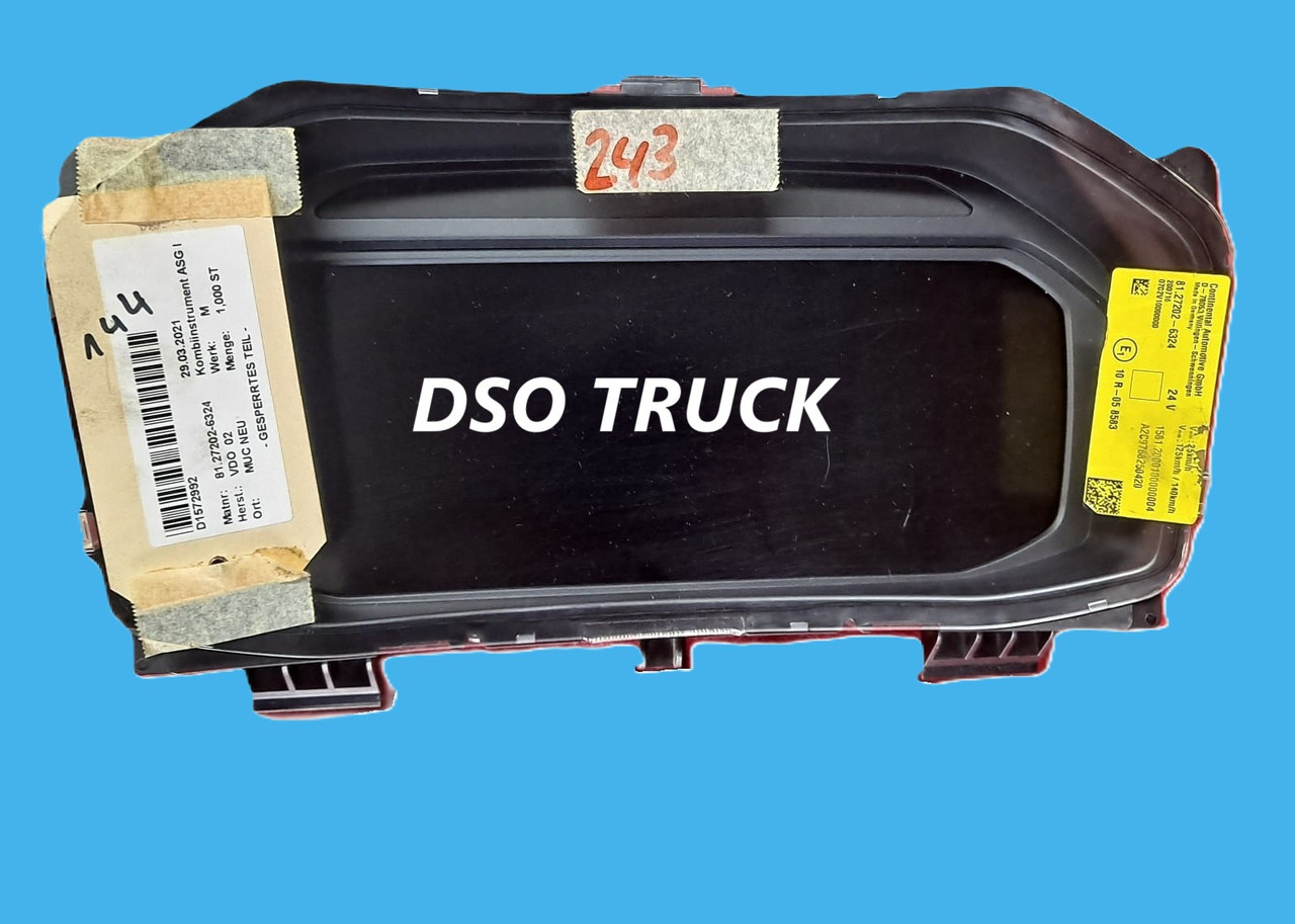 81.27202-6324 LICZNIK ZEGAR MAN 81.27202-6324 MAN Continental D-78053 - Instrumentenpaneel: afbeelding 1 81.27202-6324 LICZNIK ZEGAR MAN 81.27202-6324 MAN Continental D-78053 - Instrumentenpaneel: afbeelding 1