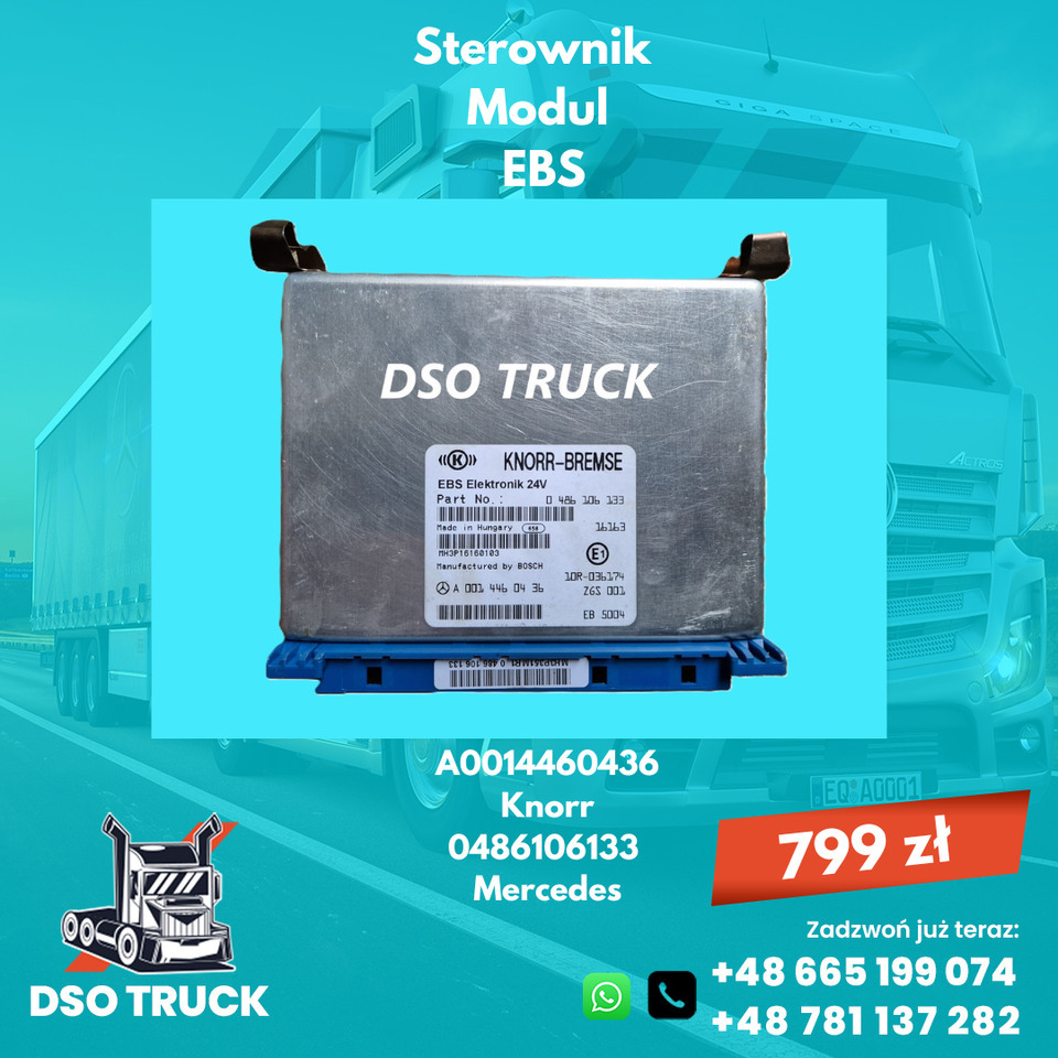 Sterownik Modul EBS Knorr A0014460436 A0004469236 A0004468836 Mercedes - Onderdelen: afbeelding 1 Sterownik Modul EBS Knorr A0014460436 A0004469236 A0004468836 Mercedes - Onderdelen: afbeelding 1