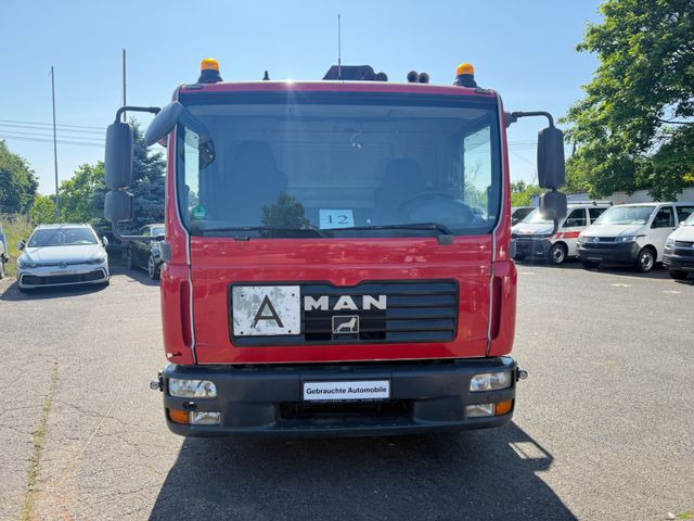 MAN TGL 12.210 mit Kran - Vrachtwagen met open laadbak, Kraanwagen: afbeelding 1 MAN TGL 12.210 mit Kran - Vrachtwagen met open laadbak, Kraanwagen: afbeelding 1