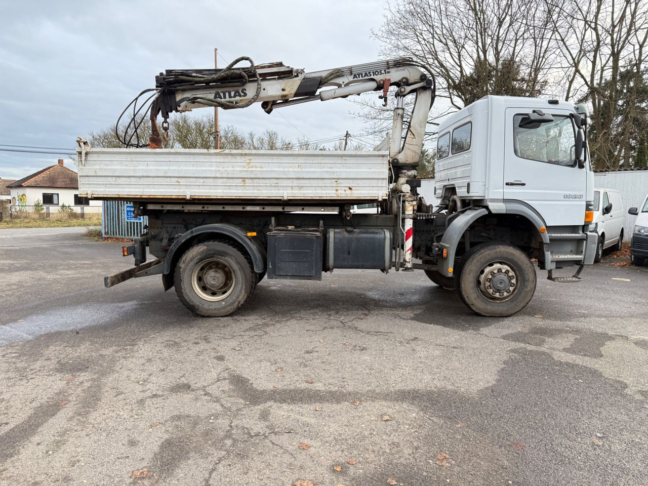 Mercedes-Benz Atego 1828 4x4 Kipper-Kran Atlas - Kipper vrachtwagen, Kraanwagen: afbeelding 5 Mercedes-Benz Atego 1828 4x4 Kipper-Kran Atlas - Kipper vrachtwagen, Kraanwagen: afbeelding 5