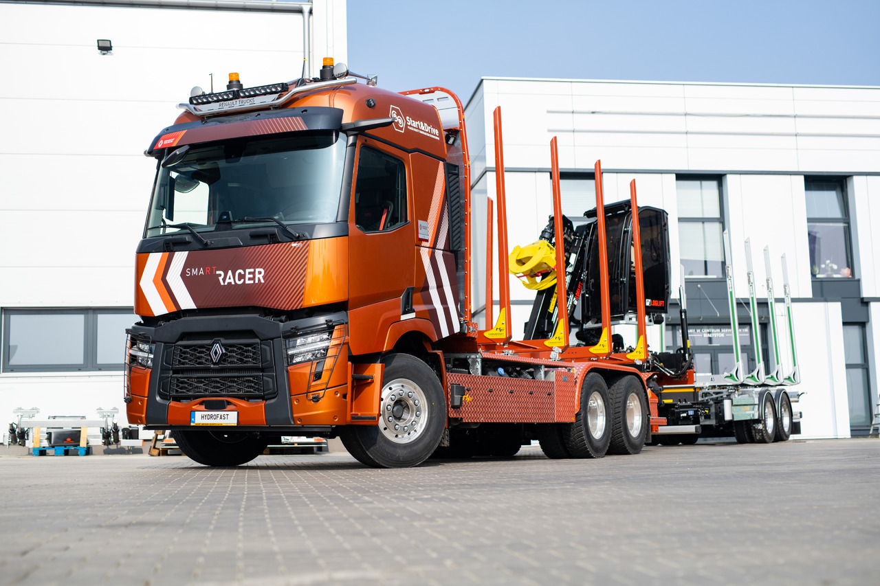 RENAULT TRUCKS C P6X4 Zabudowa do transportu drewna / Timber transport truck / Holztransportwagen/Camion de transport lemn - Houttransport, Elektrische vrachtwagen: afbeelding 4 RENAULT TRUCKS C P6X4 Zabudowa do transportu drewna / Timber transport truck / Holztransportwagen/Camion de transport lemn - Houttransport, Elektrische vrachtwagen: afbeelding 4
