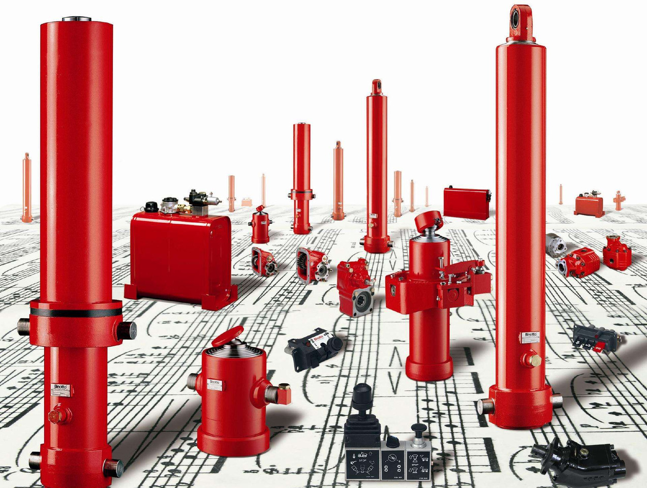Hydraulische cilinder voor Aanhangwagen Wielton HIDRAULIKA BINOTTO: afbeelding 1