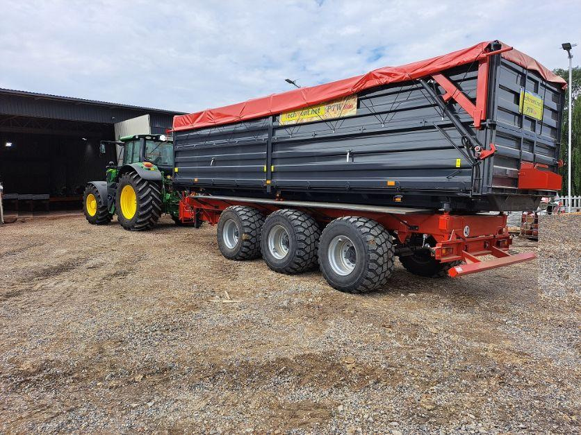 Nieuw Landbouwkipper Techmont Anhänger / Trailer / Remorque / Rimorchio / Прицеп / Przyczepa tridem PTW 21 t: afbeelding 6