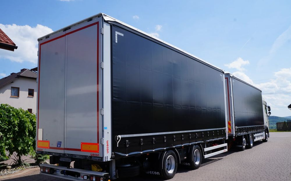 DAF XF 480 EURO 6 ZESTAW TANDEM PRZEJAZDOWY 120 M3 7,7 M + 7,7 M WECON - Schuifzeilen vrachtwagen: afbeelding 5 DAF XF 480 EURO 6 ZESTAW TANDEM PRZEJAZDOWY 120 M3 7,7 M + 7,7 M WECON - Schuifzeilen vrachtwagen: afbeelding 5