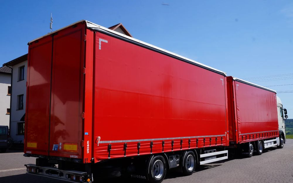 DAF XF 480 EURO 6 ZESTAW TANDEM PRZEJAZDOWY 120 M3 7,8 M + 7,8 M WECON - Schuifzeilen vrachtwagen: afbeelding 4 DAF XF 480 EURO 6 ZESTAW TANDEM PRZEJAZDOWY 120 M3 7,8 M + 7,8 M WECON - Schuifzeilen vrachtwagen: afbeelding 4