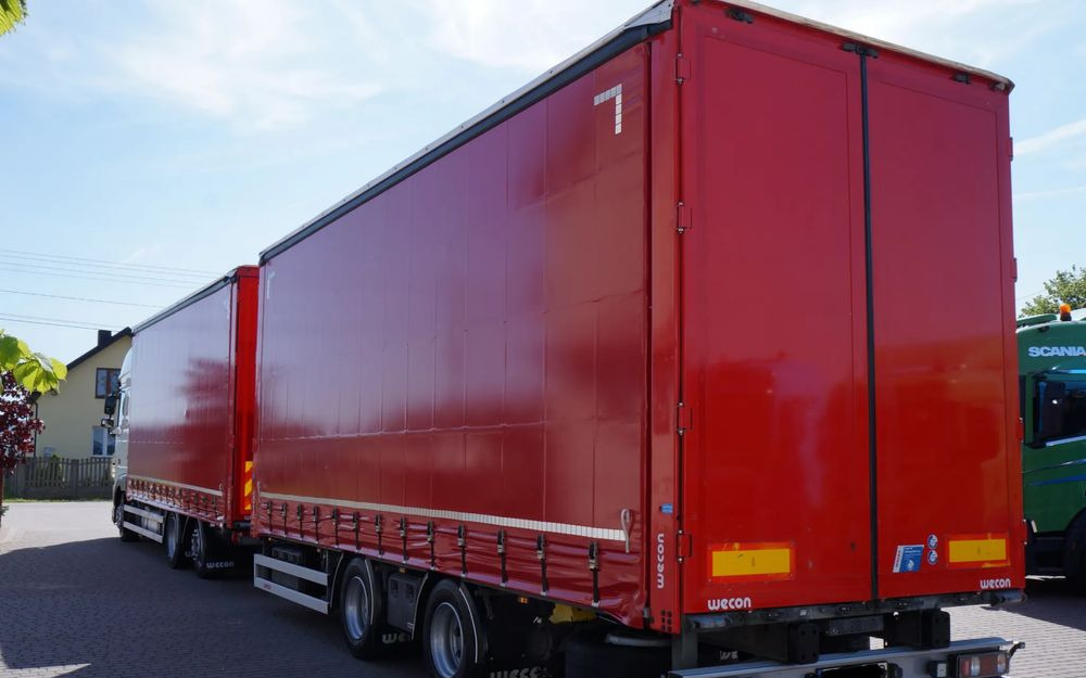 DAF XF 480 EURO 6 ZESTAW TANDEM PRZEJAZDOWY 120 M3 7,8 M + 7,8 M WECON - Schuifzeilen vrachtwagen: afbeelding 3 DAF XF 480 EURO 6 ZESTAW TANDEM PRZEJAZDOWY 120 M3 7,8 M + 7,8 M WECON - Schuifzeilen vrachtwagen: afbeelding 3