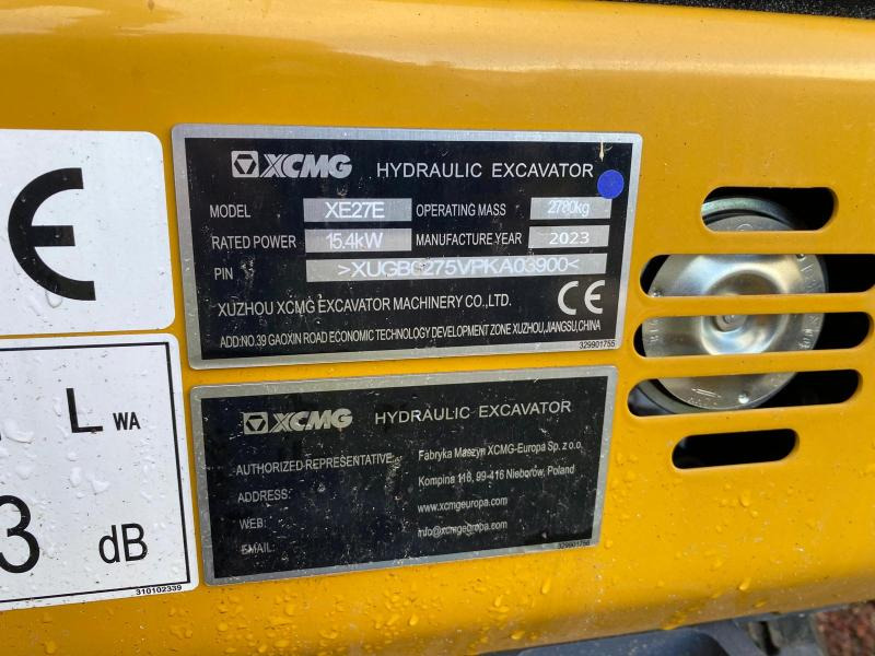 Leasing XCMG XE27E Mini pelle (NEUVE) XCMG XE27E Mini pelle (NEUVE): afbeelding 16