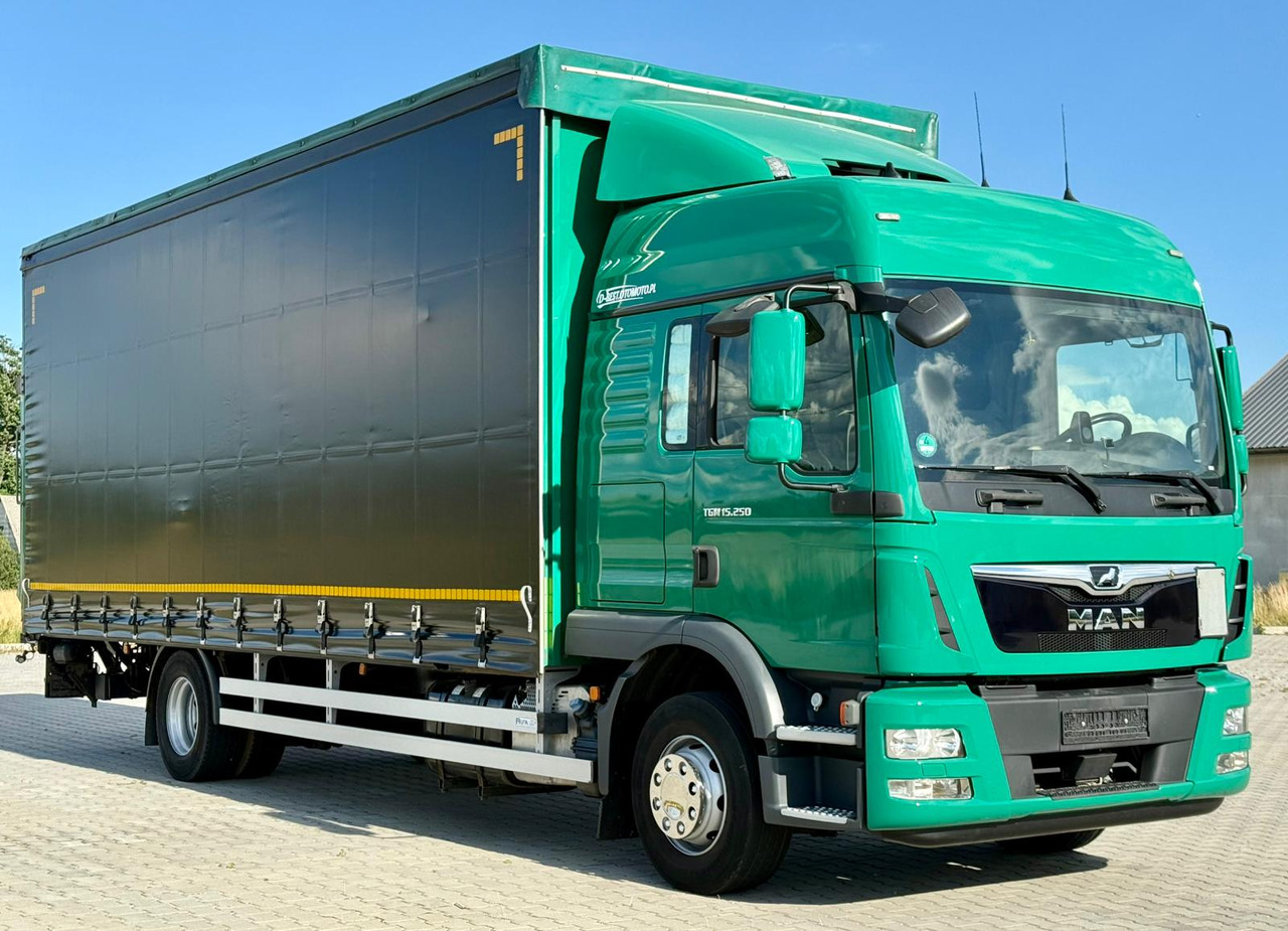 MAN TGM 12.250 / TGL 12.250 / FIRANKA / WINDA / AUTOMAT / 18 PALET / SYPIALKA / 2017 ROK - Schuifzeilen vrachtwagen: afbeelding 1 MAN TGM 12.250 / TGL 12.250 / FIRANKA / WINDA / AUTOMAT / 18 PALET / SYPIALKA / 2017 ROK - Schuifzeilen vrachtwagen: afbeelding 1