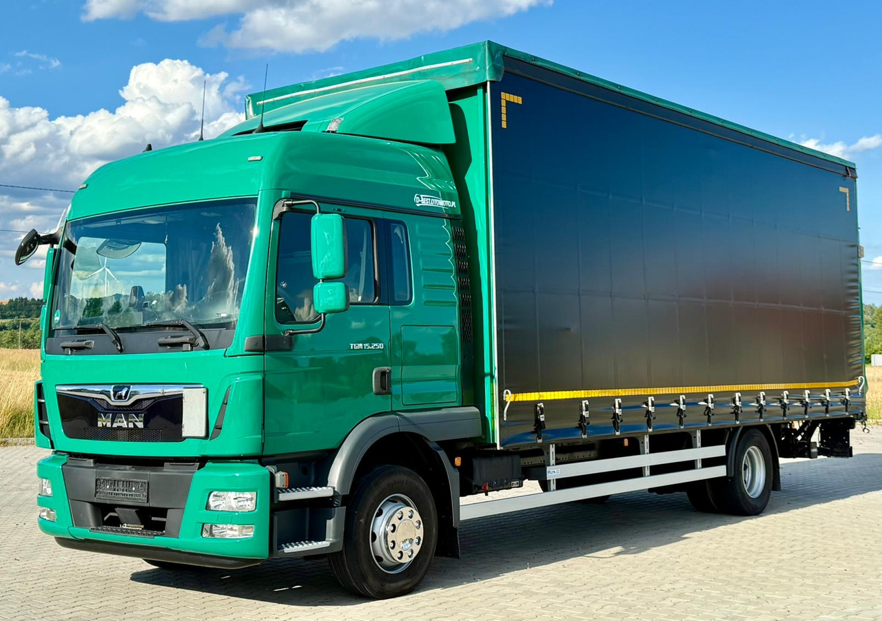 MAN TGM 12.250 / TGL 12.250 / FIRANKA / WINDA / AUTOMAT / 18 PALET / SYPIALKA / 2017 ROK - Schuifzeilen vrachtwagen: afbeelding 2 MAN TGM 12.250 / TGL 12.250 / FIRANKA / WINDA / AUTOMAT / 18 PALET / SYPIALKA / 2017 ROK - Schuifzeilen vrachtwagen: afbeelding 2