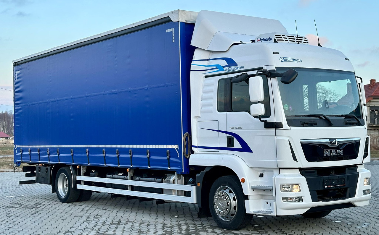 MAN TGM 15.290 / FIRANKA / 20 EUROPALET / AUTOMAT / SYPIALKA / DMC 16 T / 8 400 KG ŁADOWNOŚĆ - Schuifzeilen vrachtwagen: afbeelding 1 MAN TGM 15.290 / FIRANKA / 20 EUROPALET / AUTOMAT / SYPIALKA / DMC 16 T / 8 400 KG ŁADOWNOŚĆ - Schuifzeilen vrachtwagen: afbeelding 1