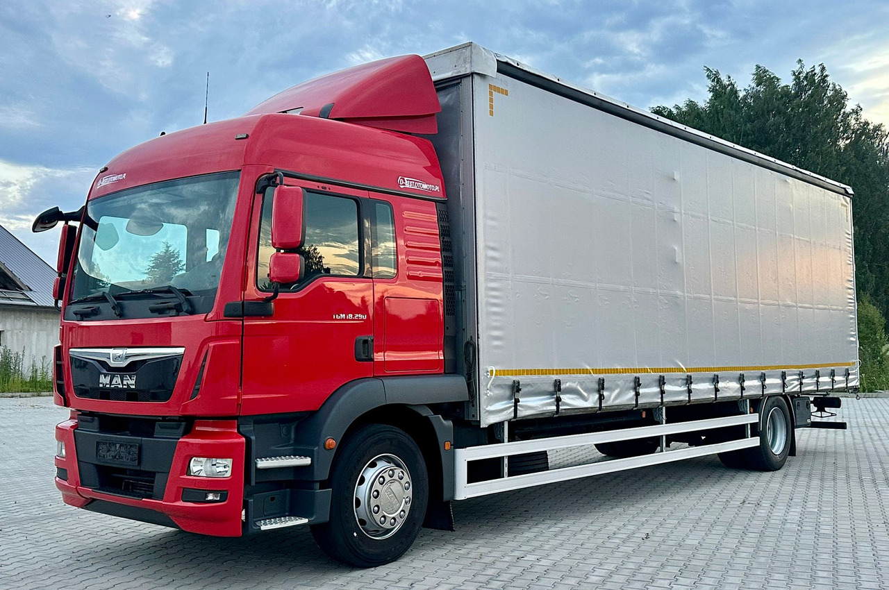 MAN TGM 18.290 / FIRANKA / 22 PALETY / AUTOMAT / EURO 6 / SYPIALKA / ŁADOWNOŚĆ 9 700 - Schuifzeilen vrachtwagen: afbeelding 2 MAN TGM 18.290 / FIRANKA / 22 PALETY / AUTOMAT / EURO 6 / SYPIALKA / ŁADOWNOŚĆ 9 700 - Schuifzeilen vrachtwagen: afbeelding 2
