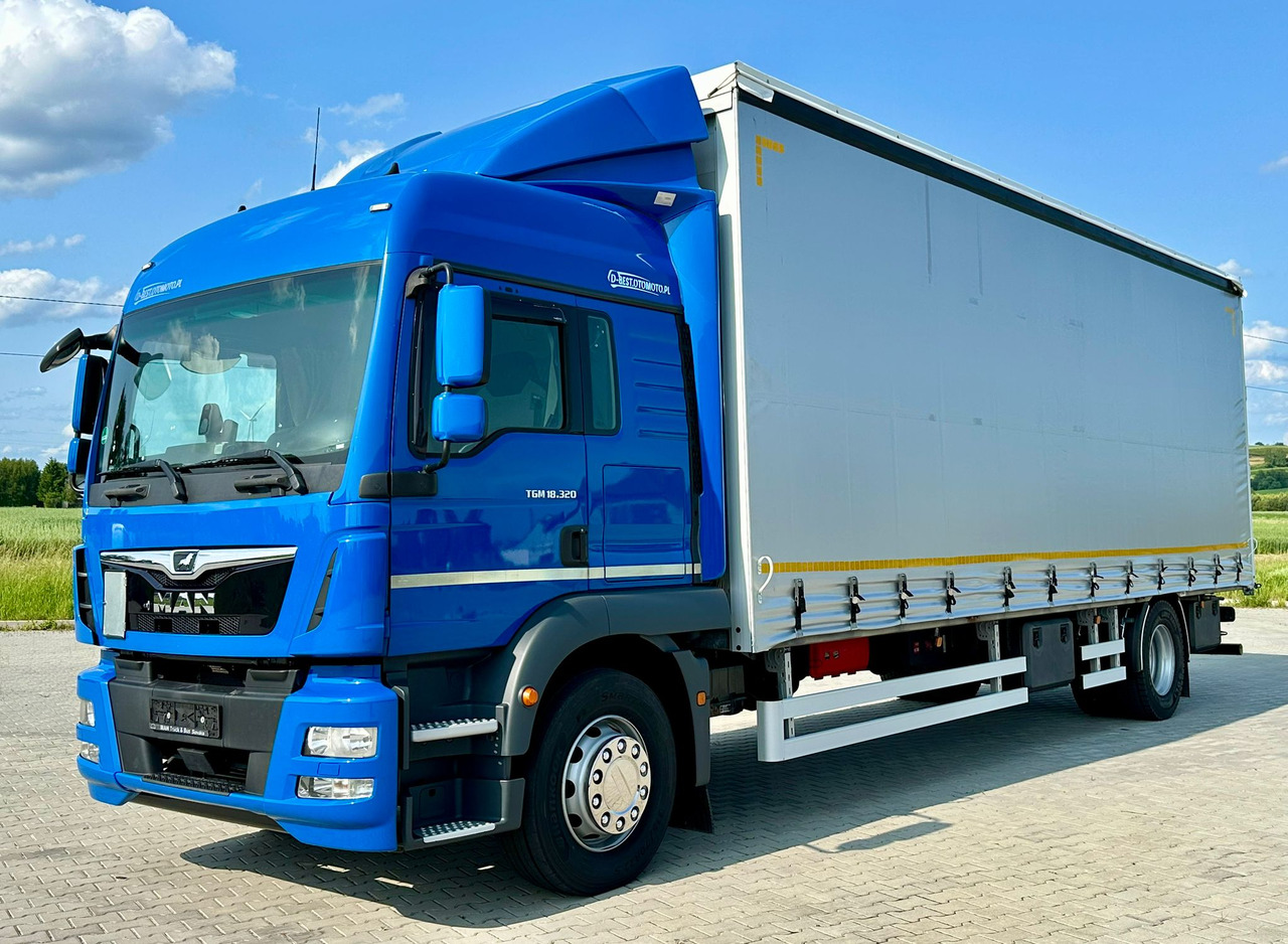 MAN TGM 18.320 / FIRANKA / 20 EUROPALET / 8.3 M DŁUGOŚCI / AUTOMAT / SYPIALKA / 2018 ROK / 9 809 KG ŁADOWNOŚCI - Schuifzeilen vrachtwagen: afbeelding 2 MAN TGM 18.320 / FIRANKA / 20 EUROPALET / 8.3 M DŁUGOŚCI / AUTOMAT / SYPIALKA / 2018 ROK / 9 809 KG ŁADOWNOŚCI - Schuifzeilen vrachtwagen: afbeelding 2