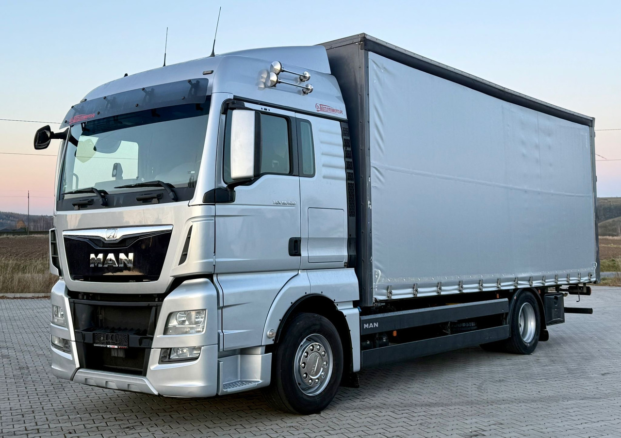 MAN TGX 18.400 / FIRANKA / KONTENER / NISKI PRZEBIEG / EURO 6 / AUTOMAT / SYPIALKA / 2016 ROK - Schuifzeilen vrachtwagen: afbeelding 2 MAN TGX 18.400 / FIRANKA / KONTENER / NISKI PRZEBIEG / EURO 6 / AUTOMAT / SYPIALKA / 2016 ROK - Schuifzeilen vrachtwagen: afbeelding 2