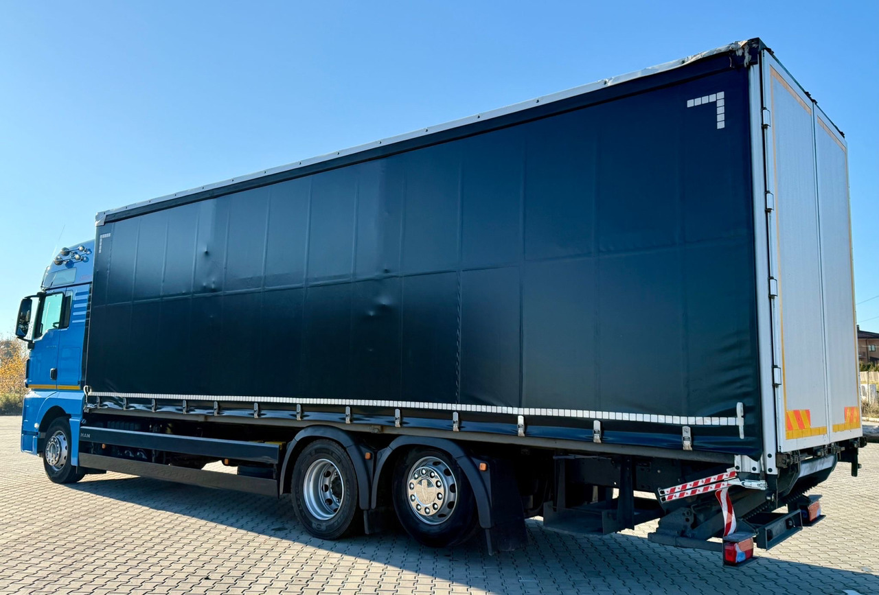 MAN TGX 26.420 / FIRANKA / WINDA / 23 EUROPALETY / 6x2 / AUTOMAT / EURO 6 / OŚ PODNOSZONA / DUŻA KABINA / 2019 ROK - Schuifzeilen vrachtwagen: afbeelding 4 MAN TGX 26.420 / FIRANKA / WINDA / 23 EUROPALETY / 6x2 / AUTOMAT / EURO 6 / OŚ PODNOSZONA / DUŻA KABINA / 2019 ROK - Schuifzeilen vrachtwagen: afbeelding 4