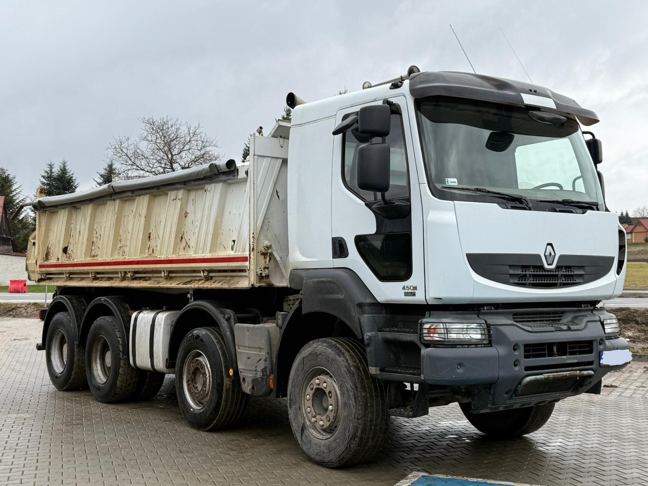 RENAULT KERAX 450 DXI / WYWROTKA / 8X4 / 3 STRONNA / MEILLER / EURO 5 - Kipper vrachtwagen: afbeelding 1 RENAULT KERAX 450 DXI / WYWROTKA / 8X4 / 3 STRONNA / MEILLER / EURO 5 - Kipper vrachtwagen: afbeelding 1