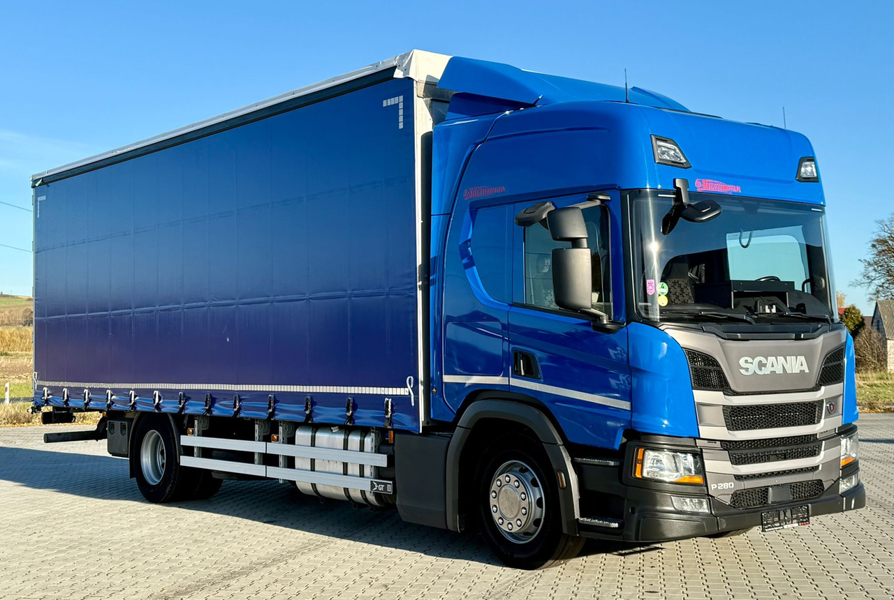 SCANIA P280 / FIRANKA / 20 EUROPALET / SYPIALKA / SILNIK 6 / AUTOMAT - Schuifzeilen vrachtwagen: afbeelding 1 SCANIA P280 / FIRANKA / 20 EUROPALET / SYPIALKA / SILNIK 6 / AUTOMAT - Schuifzeilen vrachtwagen: afbeelding 1