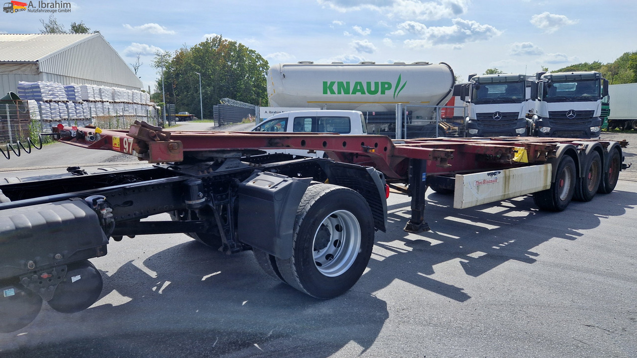 Containertransporter/ Wissellaadbak oplegger Krone SD Containerchassis 2x 20, 30, 40 ft deutscher Auflieger, ausziehbar: afbeelding 9