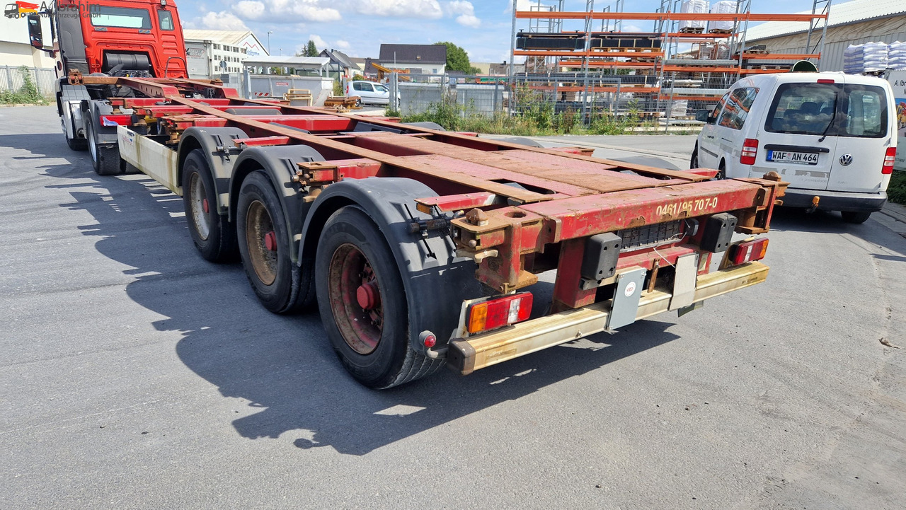 Containertransporter/ Wissellaadbak oplegger Krone SD Containerchassis 2x 20, 30, 40 ft deutscher Auflieger, ausziehbar: afbeelding 7