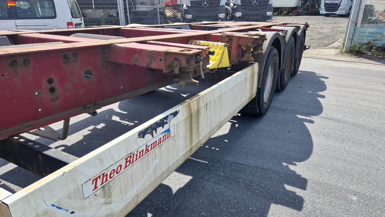 Containertransporter/ Wissellaadbak oplegger Krone SD Containerchassis 2x 20, 30, 40 ft deutscher Auflieger, ausziehbar: afbeelding 12