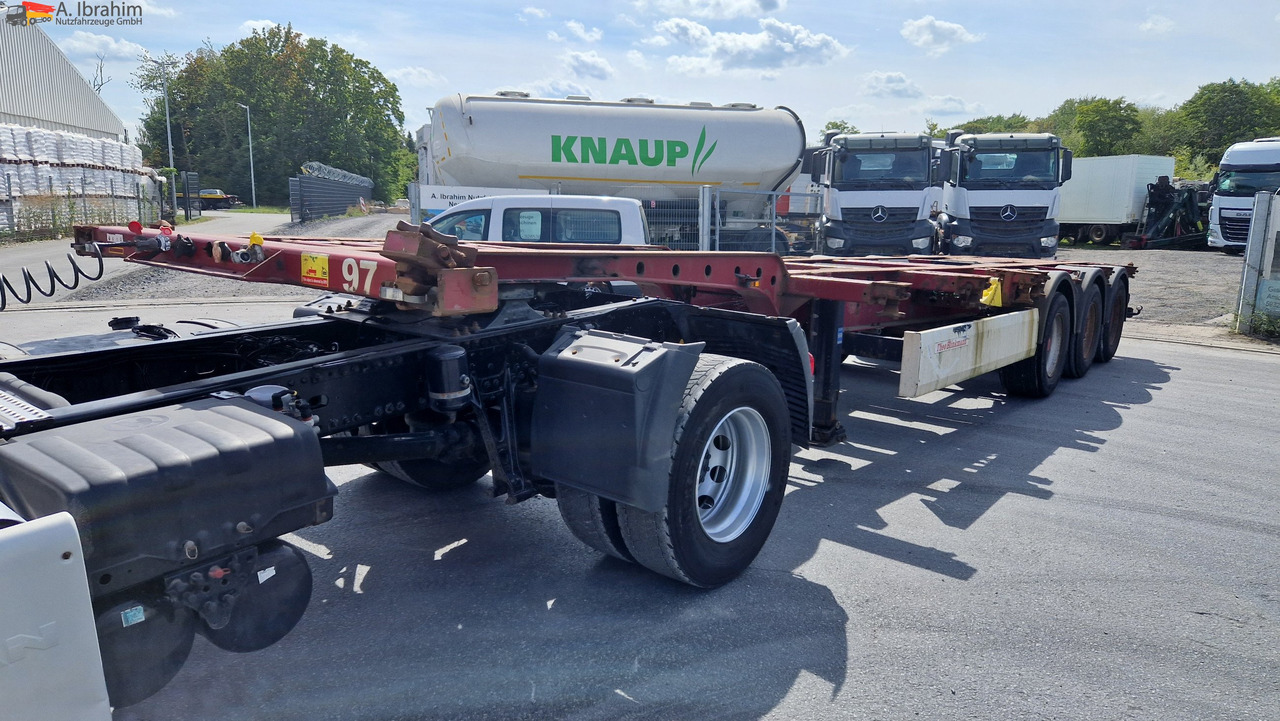 Containertransporter/ Wissellaadbak oplegger Krone SD Containerchassis 2x 20, 30, 40 ft deutscher Auflieger, ausziehbar: afbeelding 8