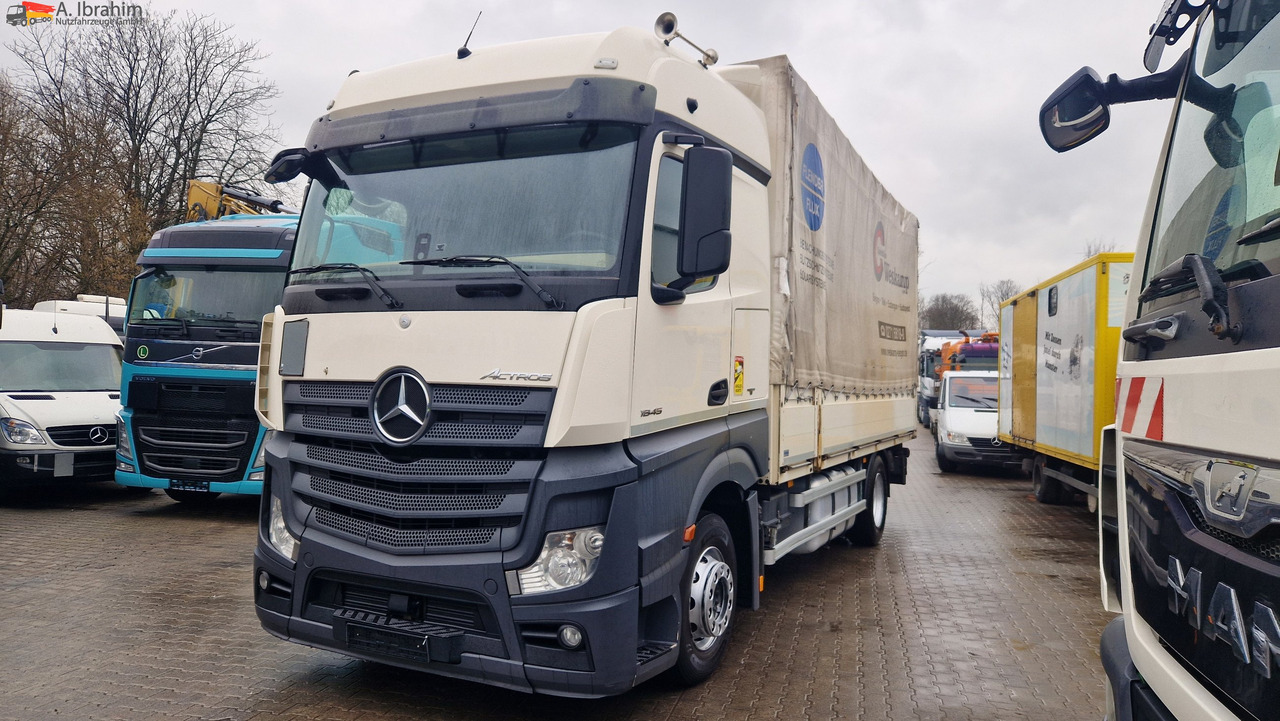 Mercedes-Benz 1845 Retarder Klima, Kühlschrank Edscha, Retarder, LBW, Zustand gut - Schuifzeilen vrachtwagen: afbeelding 1 Mercedes-Benz 1845 Retarder Klima, Kühlschrank Edscha, Retarder, LBW, Zustand gut - Schuifzeilen vrachtwagen: afbeelding 1