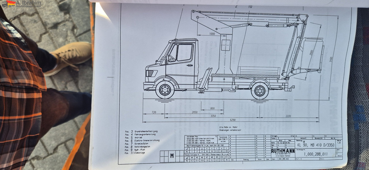 Mercedes-Benz 410D Ruthmann KL 90 Topzustand UVV gültig - Vrachtwagen hoogwerker: afbeelding 5 Mercedes-Benz 410D Ruthmann KL 90 Topzustand UVV gültig - Vrachtwagen hoogwerker: afbeelding 5