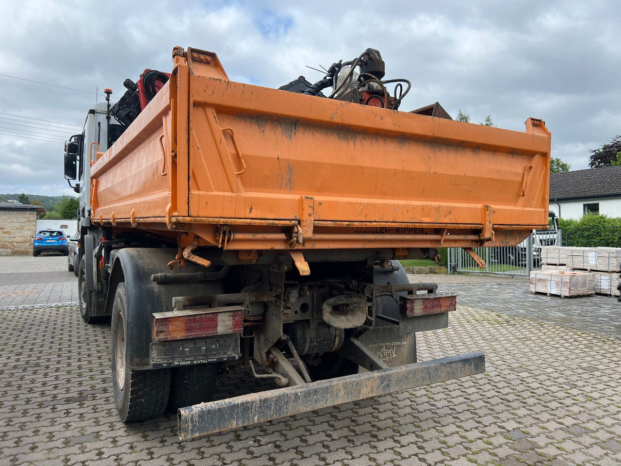 Mercedes-Benz 1832 AK PK 10500 - Kipper vrachtwagen, Kraanwagen: afbeelding 5 Mercedes-Benz 1832 AK PK 10500 - Kipper vrachtwagen, Kraanwagen: afbeelding 5