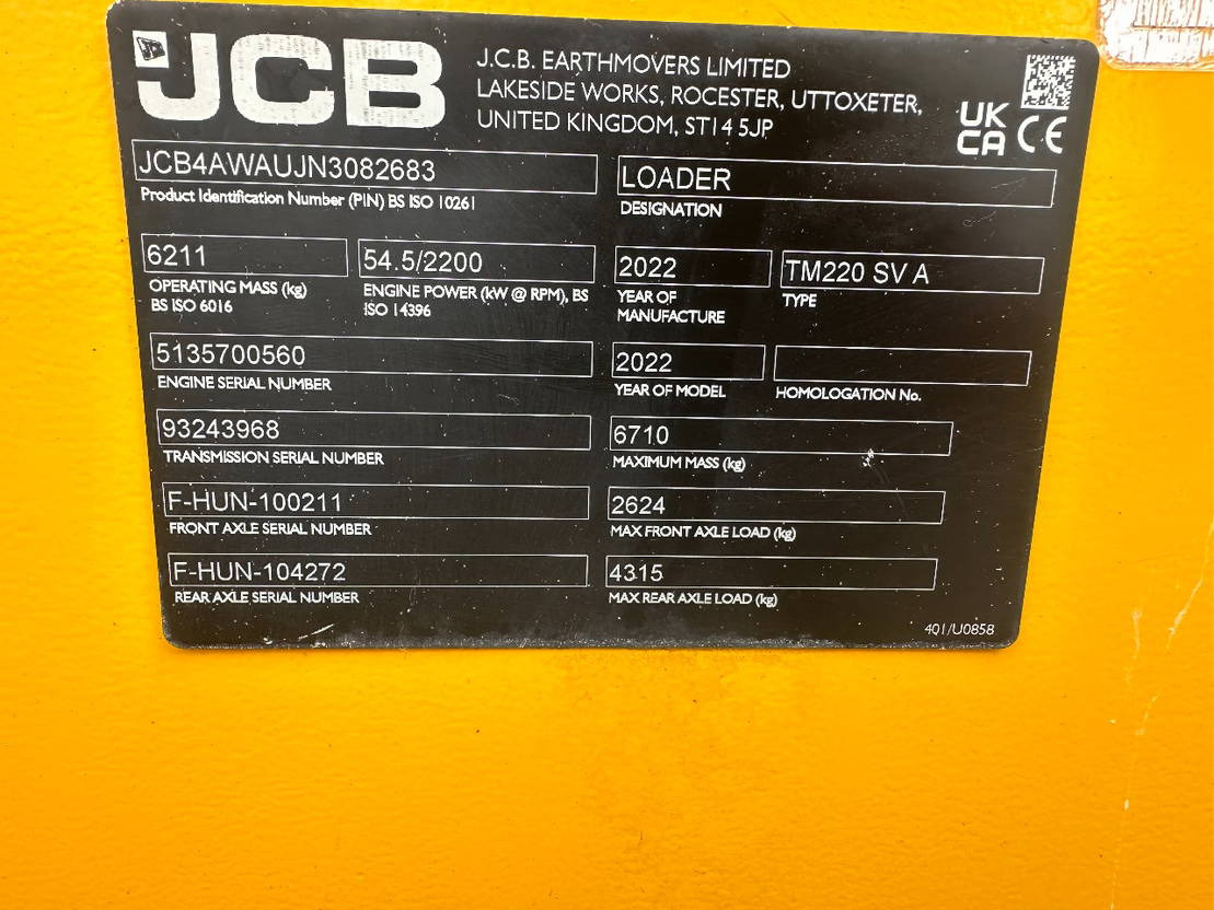 Telescooplader JCB TM220 SV A: afbeelding 17