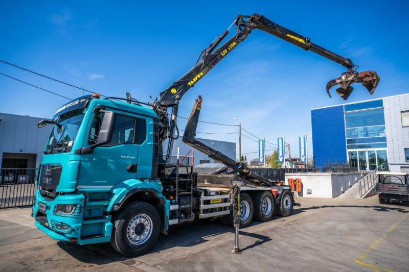 MAN TGS 35.510 8X4-4 BL + TAJFUN L170 K - Haakarmsysteem vrachtwagen, Kraanwagen: afbeelding 1 MAN TGS 35.510 8X4-4 BL + TAJFUN L170 K - Haakarmsysteem vrachtwagen, Kraanwagen: afbeelding 1