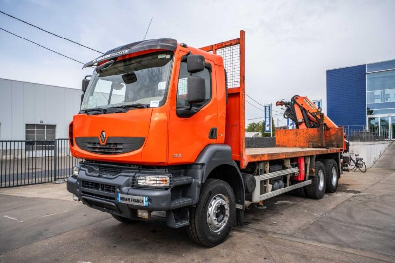 Renault KERAX 380 DXI-6X4+PALFINGER 18 T/m + 4 EXT - Vrachtwagen met open laadbak, Kraanwagen: afbeelding 2 Renault KERAX 380 DXI-6X4+PALFINGER 18 T/m + 4 EXT - Vrachtwagen met open laadbak, Kraanwagen: afbeelding 2