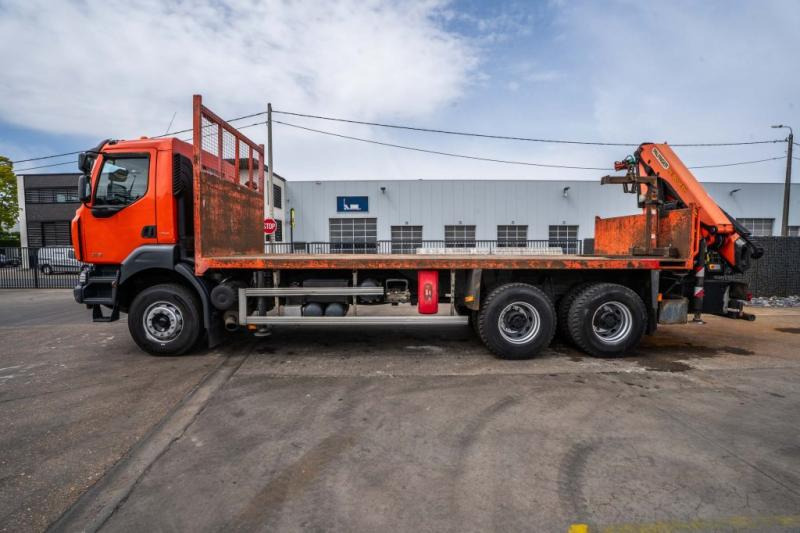 Renault KERAX 380 DXI-6X4+PALFINGER 18 T/m + 4 EXT - Vrachtwagen met open laadbak, Kraanwagen: afbeelding 3 Renault KERAX 380 DXI-6X4+PALFINGER 18 T/m + 4 EXT - Vrachtwagen met open laadbak, Kraanwagen: afbeelding 3